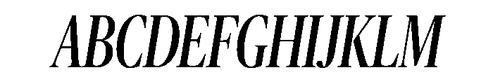 Publico Banner X Condensed Italic Font UPPERCASE