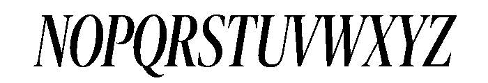 Publico Banner X Condensed Italic Font UPPERCASE
