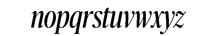 Publico Banner X Condensed Italic Font LOWERCASE