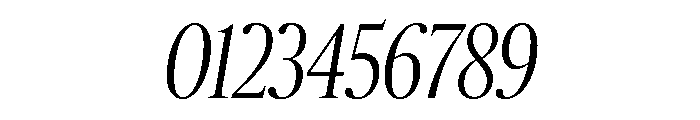 Publico Banner X Condensed Light Italic Font OTHER CHARS