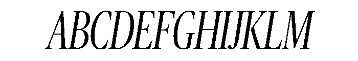 Publico Banner X Condensed Light Italic Font UPPERCASE