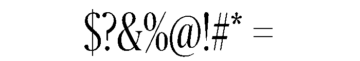Publico Banner X Condensed Light Font OTHER CHARS