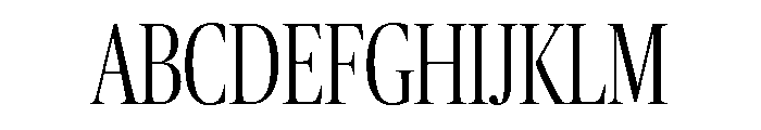 Publico Banner X Condensed Light Font UPPERCASE