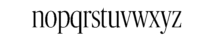 Publico Banner X Condensed Light Font LOWERCASE