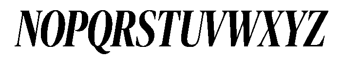 Publico Banner X Condensed Medium Italic Font UPPERCASE