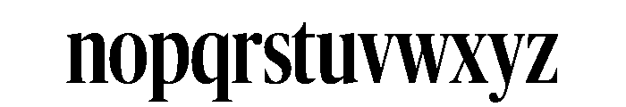 Publico Banner X Condensed Medium Font LOWERCASE