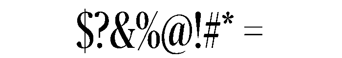 Publico Banner X Condensed Roman Font OTHER CHARS