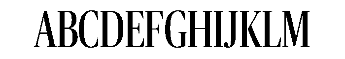 Publico Banner X Condensed Roman Font UPPERCASE