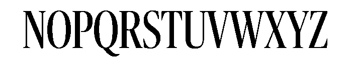 Publico Banner X Condensed Roman Font UPPERCASE