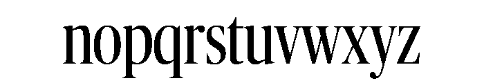 Publico Banner X Condensed Roman Font LOWERCASE