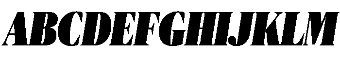Publico Banner X Condensed Ultra Italic Font UPPERCASE