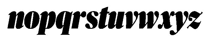 Publico Banner X Condensed Ultra Italic Font LOWERCASE