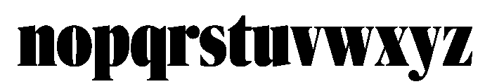 Publico Banner X Condensed Ultra Font LOWERCASE