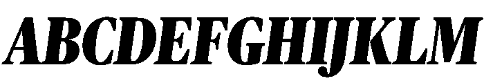 Publico Headline Condensed Black Italic Font UPPERCASE