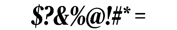 Publico Headline Condensed Bold Italic Font OTHER CHARS