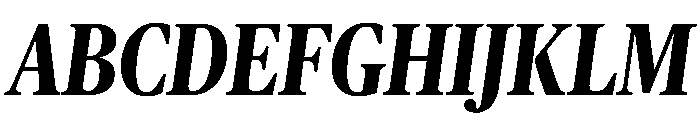 Publico Headline Condensed Bold Italic Font UPPERCASE