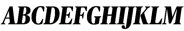Publico Headline Condensed Extrabold Italic Font UPPERCASE