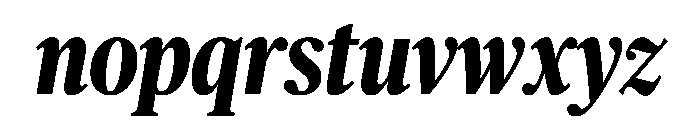 Publico Headline Condensed Extrabold Italic Font LOWERCASE