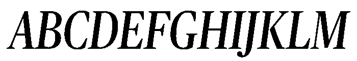 Publico Headline Condensed Italic Font UPPERCASE