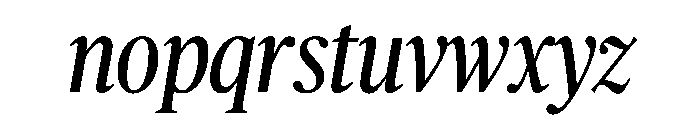 Publico Headline Condensed Italic Font LOWERCASE
