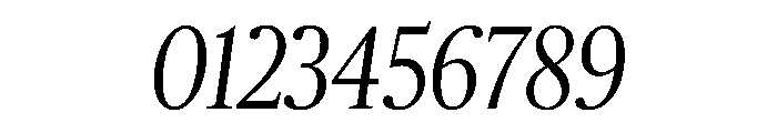 Publico Headline Condensed Light Italic Font OTHER CHARS