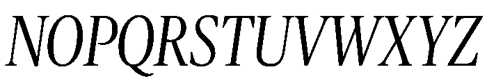 Publico Headline Condensed Light Italic Font UPPERCASE