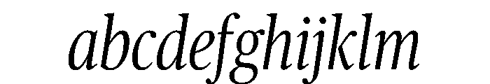 Publico Headline Condensed Light Italic FONT