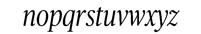 Publico Headline Condensed Light Italic Font LOWERCASE