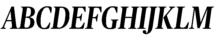 Publico Headline Condensed Medium Italic Font UPPERCASE