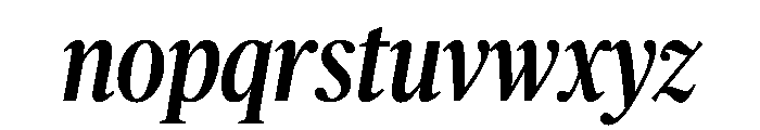 Publico Headline Condensed Medium Italic Font LOWERCASE