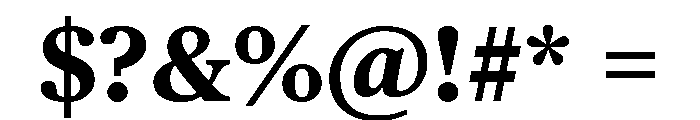 Publico Text Bold Font OTHER CHARS