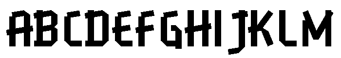Puma 2012 Font UPPERCASE
