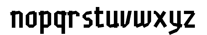 Puma 2012 Font LOWERCASE