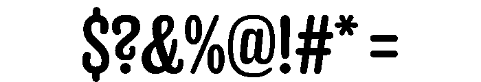 Punch Roman Font OTHER CHARS