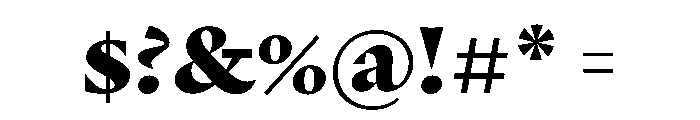 Punta Black Font OTHER CHARS