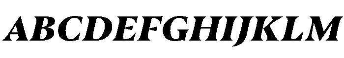 Punta BlackItalic Font UPPERCASE