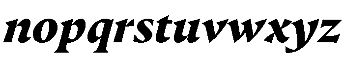 Punta BlackItalic Font LOWERCASE