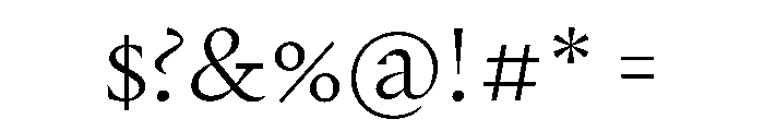 Punta Light Font OTHER CHARS