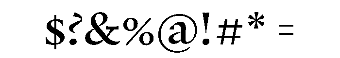 Punta Medium Font OTHER CHARS