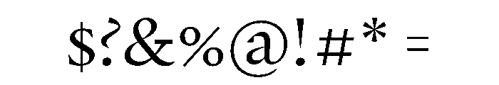 Punta Regular Font OTHER CHARS