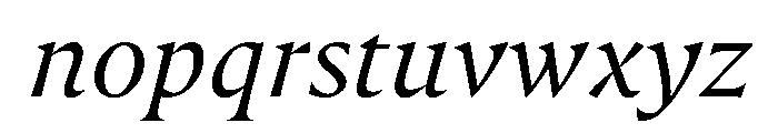 Punta RegularItalic Font LOWERCASE