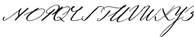 Pushkin Script High Font UPPERCASE
