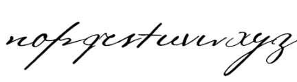 Pushkin Script High Font LOWERCASE