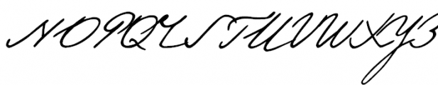 Pushkin Script Low Font UPPERCASE