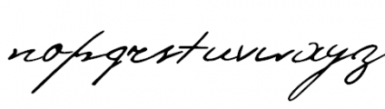 Pushkin Script Low Font LOWERCASE