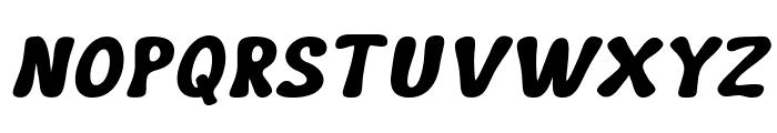 Pudgy-BoldItalic Font UPPERCASE
