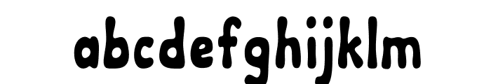 Pudgy-CondensedRegular Font LOWERCASE