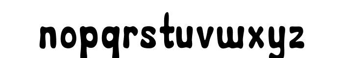 Pudgy-CondensedRegular Font LOWERCASE