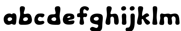 Pudgy Font LOWERCASE