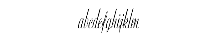 Punchello-ExtracondensedItalic Font LOWERCASE